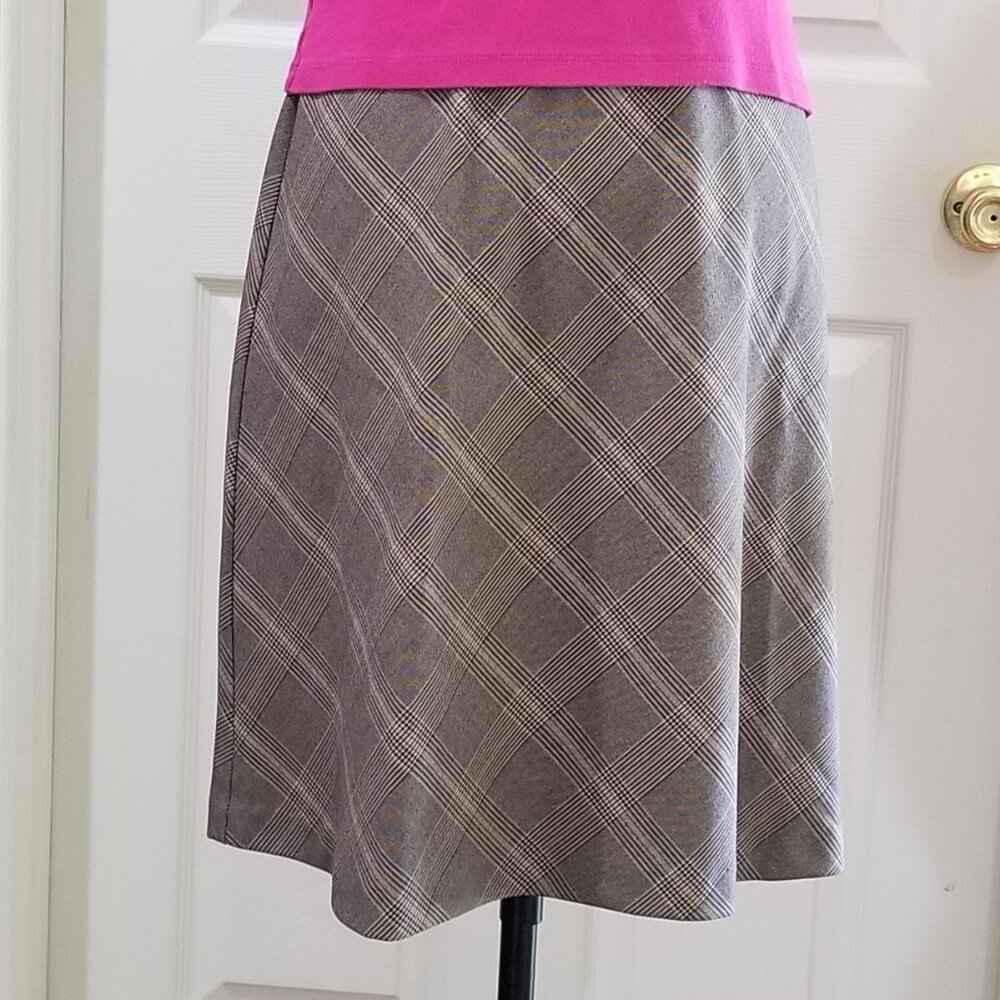 Karen Kane - Plaid Skirt in Sandstone